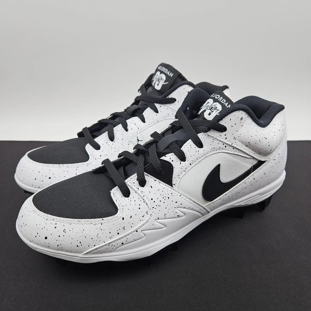 Jordan Stadium 90 MCS Baseball Cleats White Black Oreo HQ0210-100 Mens 13 NEW